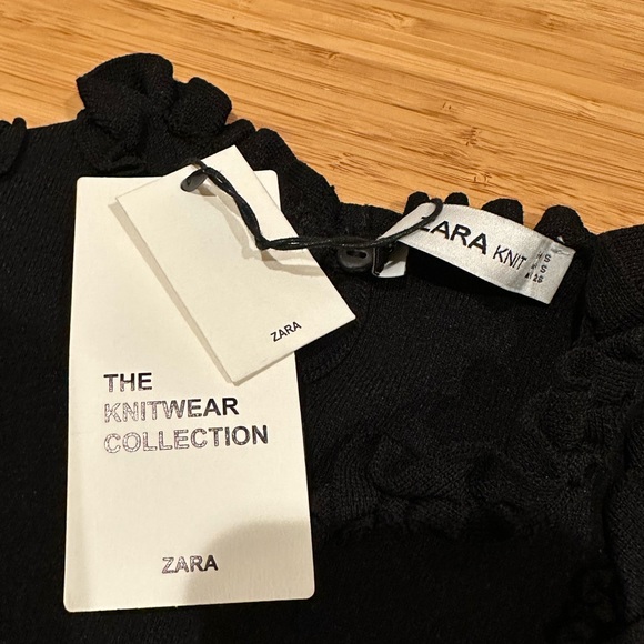 Zara Raffle Sleeveless Knit Top Size Small - Picture 7 of 7